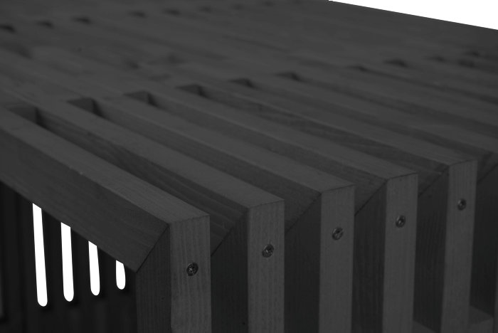 Plantebord svart 115 × 32 × 80 cm